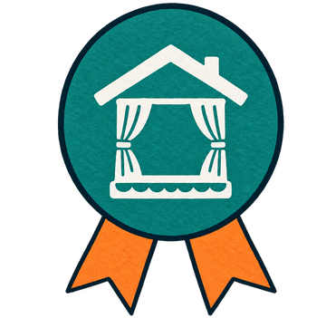 Award badge: stage under a roof