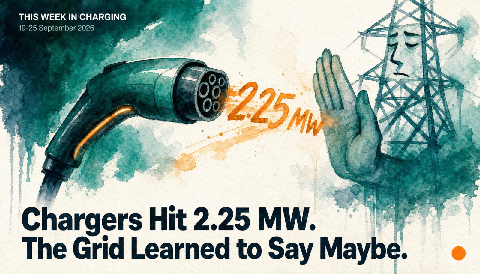 Chargers Hit 2.25 MW. The Grid Learned to Say Maybe.
